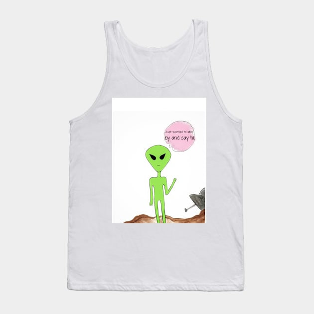 JUST WANTED TO SAY HI Tank Top by Don’t Care Co